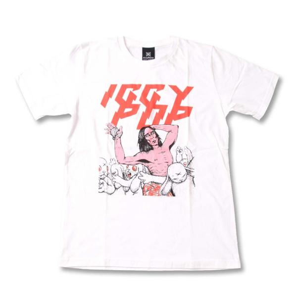 Tシャツ バンドTシャツ ロックTシャツ 半袖 (KR) イギーポップ IGGY POP 1 WHT...