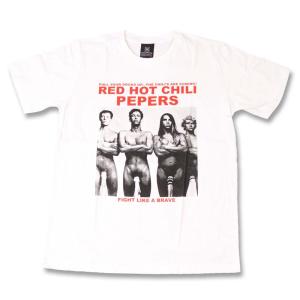 Tシャツ バンドTシャツ ロックTシャツ 半袖 (KR) レッドホットチリペッパーズ/レッチリ RED HOT CHILI PEPPERS 1 WHT S/S 白｜first-line