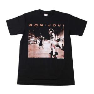 Tシャツ バンドTシャツ ロックTシャツ 半袖 (W) ボンジョヴィ BON JOVI 1 BLK S/S 黒