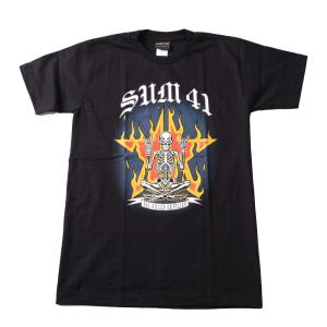 Tシャツ バンドTシャツ ロックTシャツ 半袖 (W) サム41 SUM41 2 BLK S/S 黒