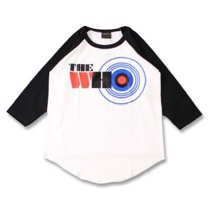 (W) フー THE WHO 1 WHT×BLK B/B(七分袖) ラグラン ベースボールTシャツ 7分袖 バンドTシャツ ロックTシャツ