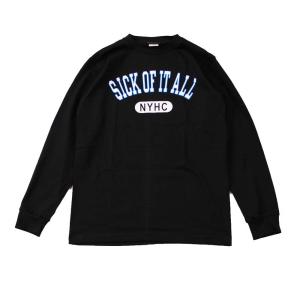 Tシャツ バンドTシャツ ロックTシャツ 長袖 (W) シックオブイットオール SICK OF IT ALL 1 BLK L/S 黒