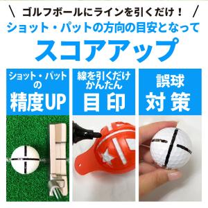 ゴルフボール マーカー ラインマーカー ゴルフ...の詳細画像1