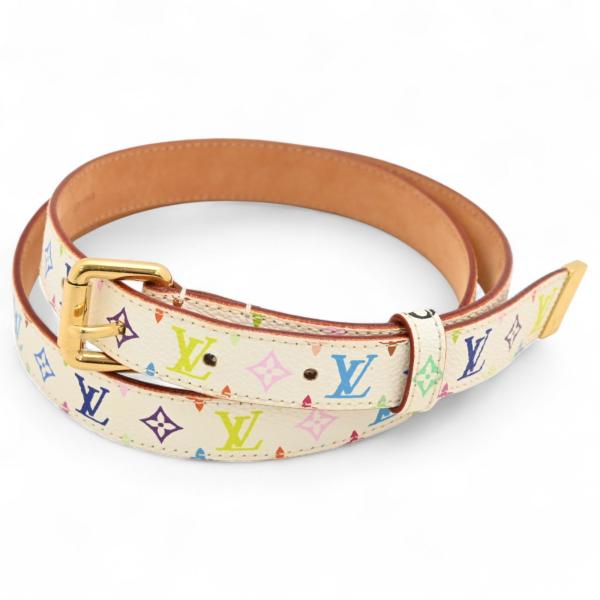 ルイヴィトン モノグラム マルチカラー サンチュール キャレ ベルト Aランク  lv4417kk