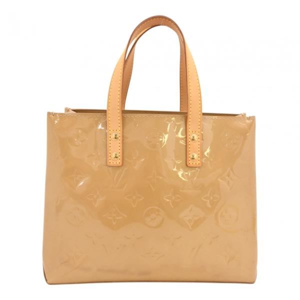 【中古】ルイヴィトン モノグラム ヴェルニ リードPM ハンドバッグ LV ベージュ ゴールド金具 ...