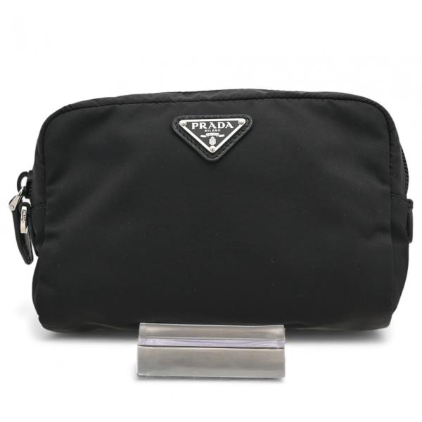 プラダ コスメポーチ ナイロン ブラック Aランク pr5827cd