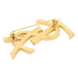 【中古】イヴ サンローラン ブローチ YSLロ...の詳細画像4