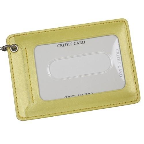 パスケース 定期入れ 両面 チェーン ストラップ 付 本革 革 レザー レディース メンズ ポイント...