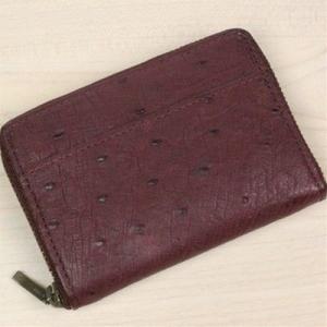 小銭入れ 大型 オーストリッチ ファスナー式 コインケース 財布 さいふ 本革 革 レザー レディー...
