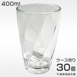 お冷グラス 業務用 400ml コップ タンブラー 1箱36個入 販売数量30個＋破損保証6個 ガラス 食洗機対応 飲食店 グラス セット 安い おしゃれ ET-0012-WAクリアー｜first-shop