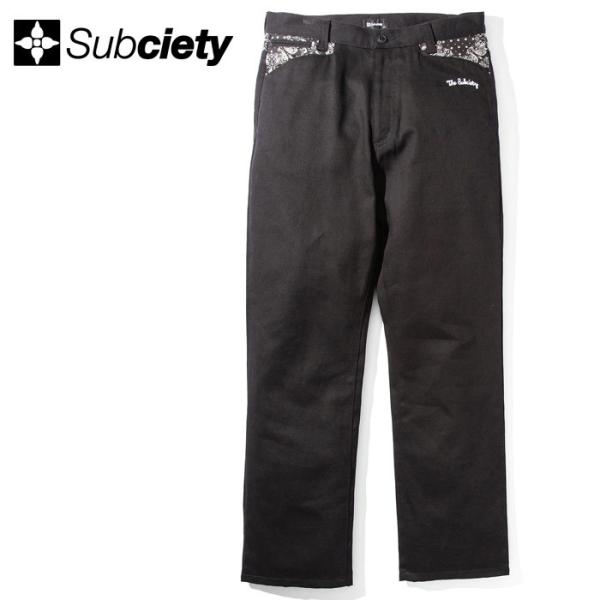 SUBCIETY サブサエティ パンツ WORK PANTS-PAISLEY- 104-01608 ...