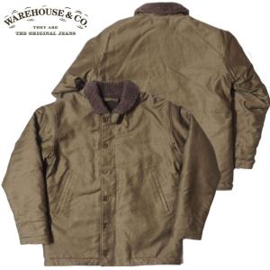 WAREHOUSE ウエアハウス ジャケット Lot 2181 NAF1168 N-1 WINTER JACKET KHAKI (NXs-1404) プリント無 デッキジャケット｜first-stadium