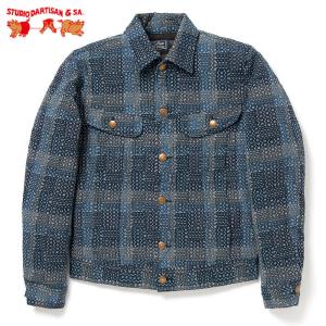 ダルチザン STUDIO D'ARTISAN NORAGI SASHIKO ブランケットジャケット 4527 メンズ ステュディオダルチザン｜first-stadium