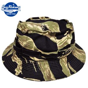 BUZZ RICKSON'S バズリクソンズ ハット BR02791 GOLDTIGER CAMOFRAGE BOONIE HAT ゴールドタイガー 迷彩 ブーニーハット｜first-stadium