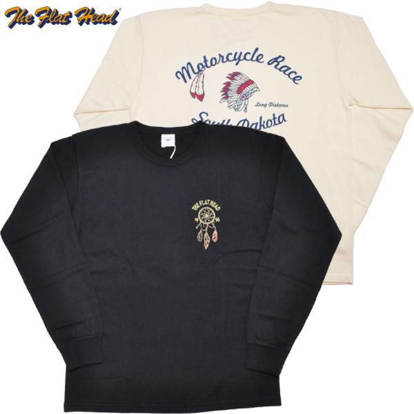 THE FLAT HEAD フラットヘッド Tシャツ 吊り生地 双糸 ロングスリーブTシャツ SOU...
