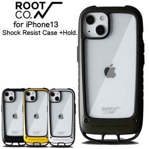 ROOT CO iPhone13 ルートコー Shock Resist Case +Hold. for iPhone13 アウトドア 耐衝撃 スマホケース クリア 透明 GSH-4382