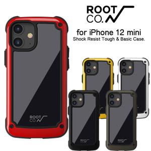 ROOT CO. iPhone12 mini Shock Resist Tough &amp; Basic Case. iPhoneケース アウトドア 衝撃 耐衝撃 登山 ケース