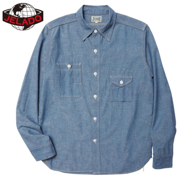 JELADO ジェラード シャツ Smoker Shirt Indigo Chambray JP94...