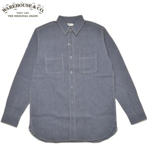 ウエアハウス  長袖　シャツ　3026 WAREHOUSE ウエアハウス 長袖 プルオーバーシャツ PULLOVER