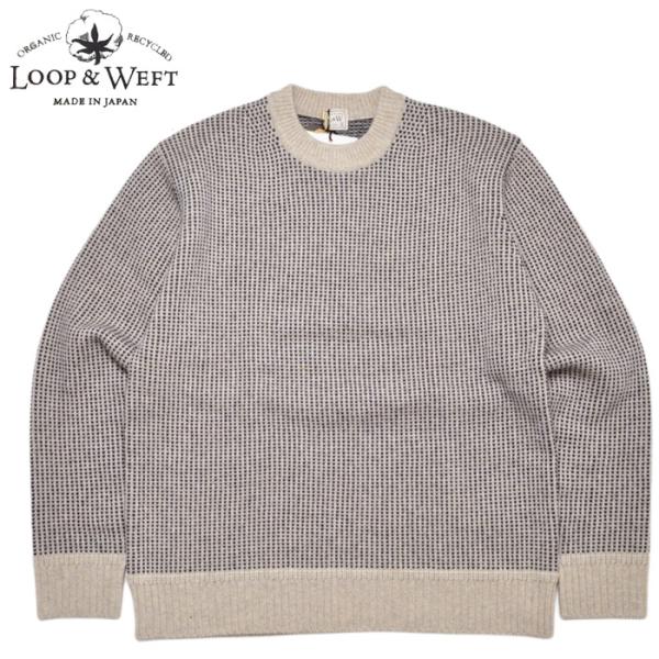 LOOP&amp;WEFT ループアンドウェフト ニット セーター スーパーラムウールクラシックバーズアイセ...