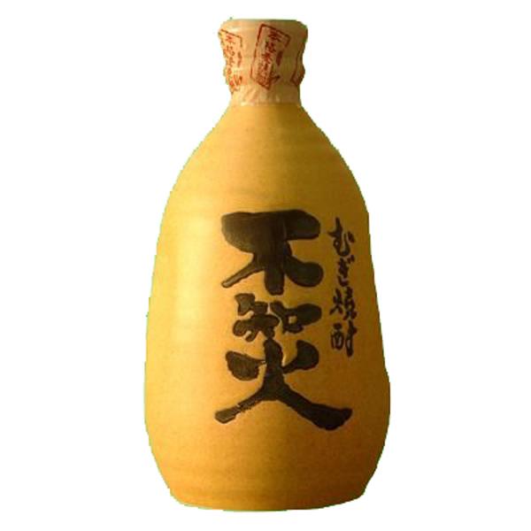 【芳醇な麦の香りと奥深い味わいを楽しむ本格麦焼酎！】　不知火　麦焼酎　陶器入り　25度　720ml(...