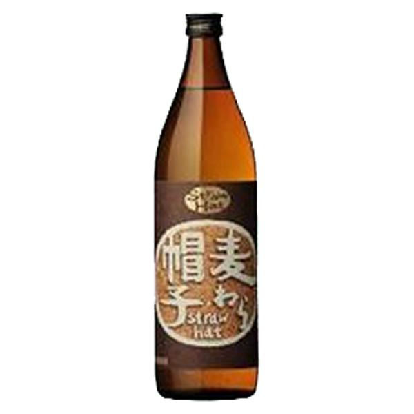 【焼酎初心者でも飲みやすい！】　麦わら帽子　麦焼酎　25度　900ml