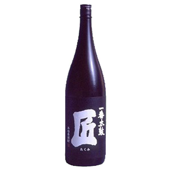 【ガツンと旨味をしっかり味わう！】　一番太鼓　匠　黒ラベル　黒麹　麦焼酎　25度　1800ml