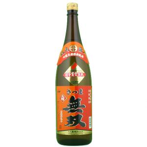 さつま無双　赤ラベル　白麹　芋焼酎　25度　1800ml「焼酎品評会で受賞多数の名品」｜first19782012