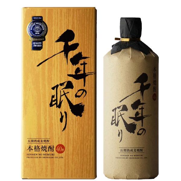 【百年の孤独と並ぶ大人気の麦焼酎！】【福岡県酒類鑑評会　金賞受賞！】　篠崎　千年の眠り　長期熟成　麦...