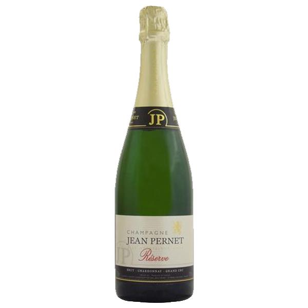 【ミネラル感がありシャープな味わい！】　ジャン・ペルネ　レゼルヴ　ブリュット　シャルドネ　特級　泡白...