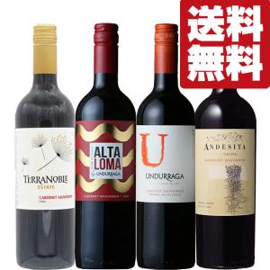 【送料無料・ワイン　飲み比べセット】　通称チリカベ！コスパ最強で果実味豊かなチリ産カベルネで造った赤ワイン　750ml×4本セット(北海道・沖縄は送料+990円)｜first19782012