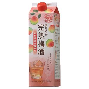 【ブランデー仕込み浸漬酒を隠し味に使用！】　サントリー　まろやか完熟梅酒　10度　1000mlパック(3)｜first19782012