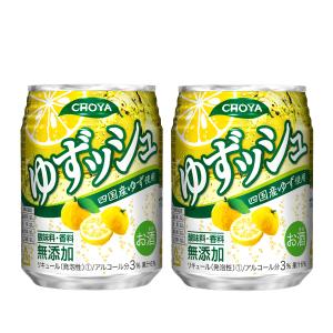 チョーヤ　ゆずッシュ　3％　250ml(1ケース/24本入り)｜first19782012