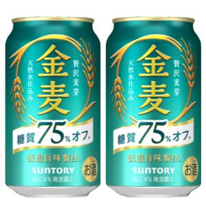 サントリー　金麦　糖質75％オフ　新ジャンル 350ml(1ケース/24本入り)｜first19782012