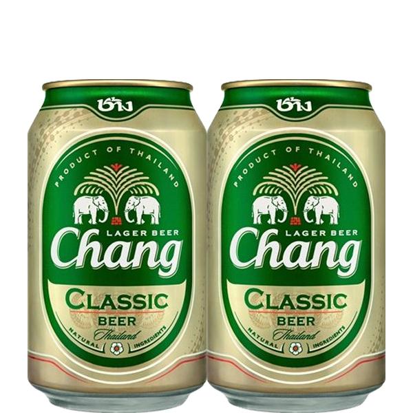 【タイで大人気のビール！】　チャーン　ビール　クラシック　タイ　5度　330ml缶(1ケース/24本...