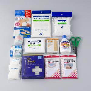 応急手当用品14点セット プラスチック製救急箱...の詳細画像2