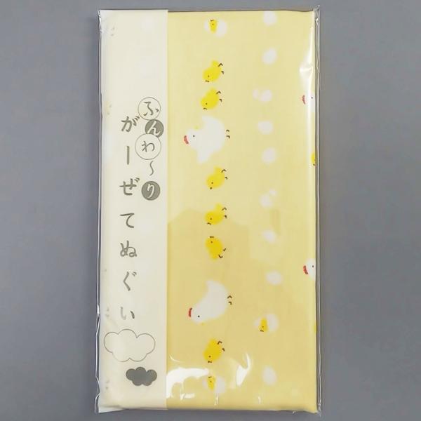 ガーゼてぬぐい ニワトリとひよこ 綿100% 日本製 和柄 マスク 敬老の日