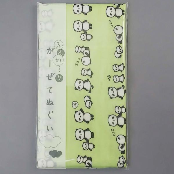 ガーゼてぬぐい パンダ 綿100% 日本製 和柄 マスク 敬老の日
