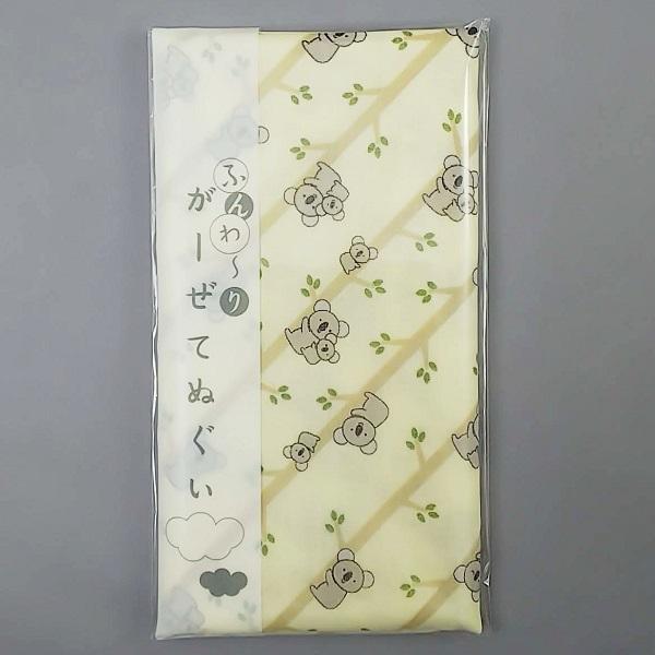 ガーゼてぬぐい コアラ 綿100% 日本製 和柄 マスク 敬老の日