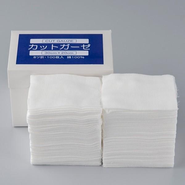 カットガーゼ 100枚入 マスクのあてガーゼにも 業務用
