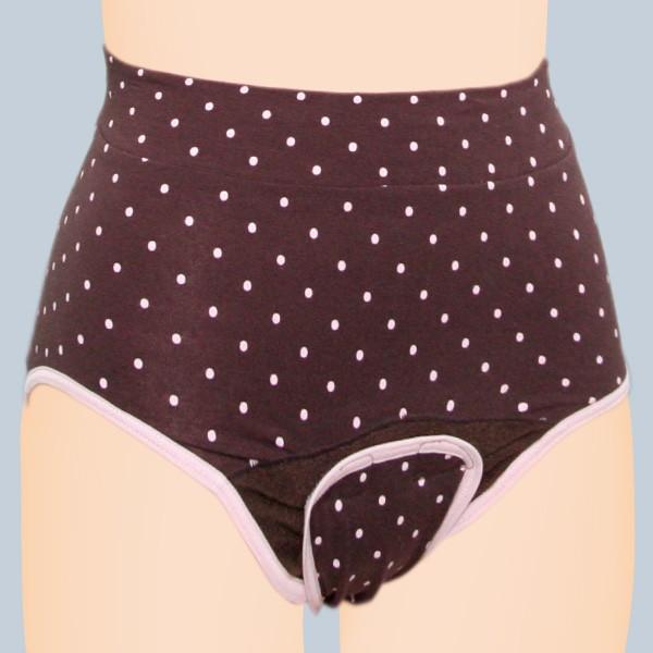 オオサキメディカル dacco ママにやさしいショーツ M-L ブラウンドット 出産準備 産褥ショー...