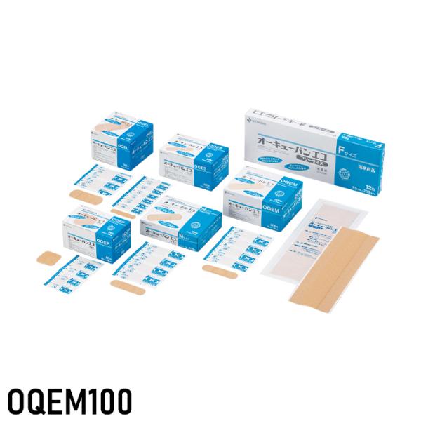 環境派救急絆創膏 オーキューバンエコ Mサイズ 100枚入 OQEM100 大容量