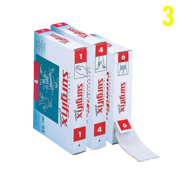 H サージフィックス No.3 （大人：肘／子ども：膝） ネット包帯 ロールタイプ 病院用 川本産業