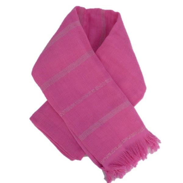 反射糸ウォーキングマフラー ピンク