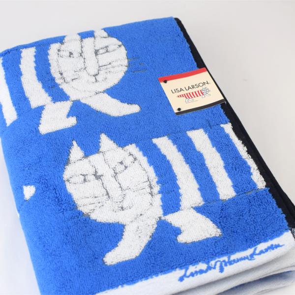 LISA LARSON リサ・ラーソン マイキーブルー バスタオル 送料無料