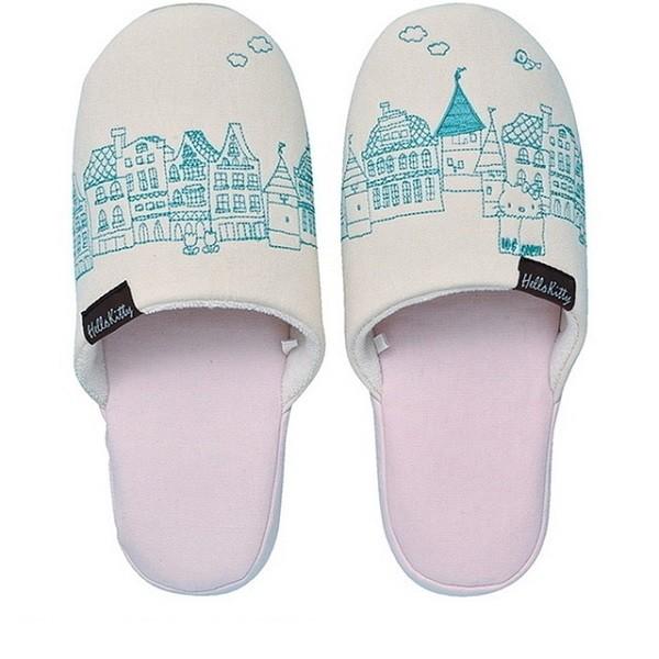 サンリオ ハローキティ タウンスケープ スリッパ  ルームシューズ SANRO Hello Kitt...