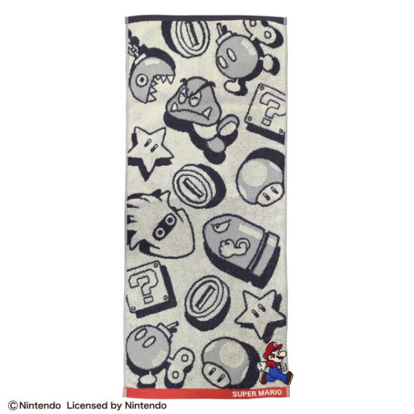 フェイスタオル 任天堂 マリオ アドベンチャーワールド 抗菌防臭加工