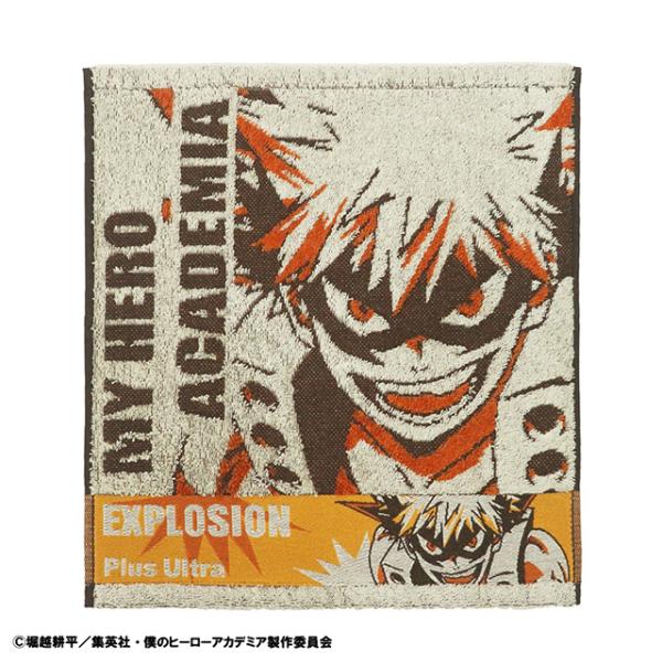 僕のヒーローアカデミア　爆破　ウォッシュタオル　爆豪勝己　抗菌防臭加工　ヒロアカ