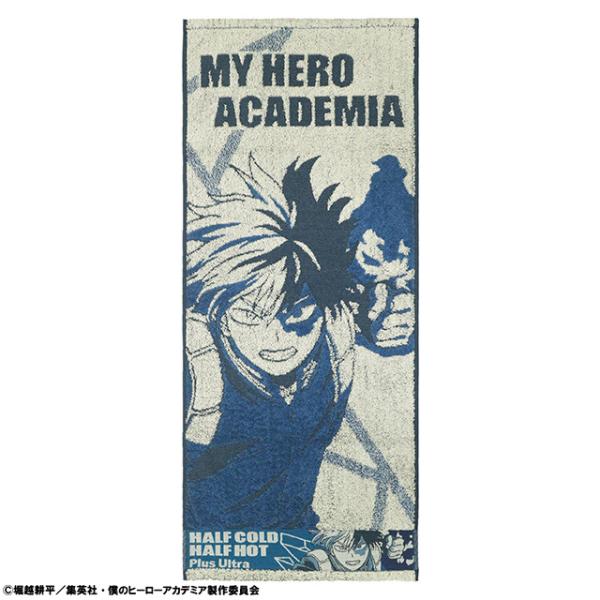 僕のヒーローアカデミア　半冷半燃　フェイスタオル　轟焦凍　抗菌防臭加工　ヒロアカ