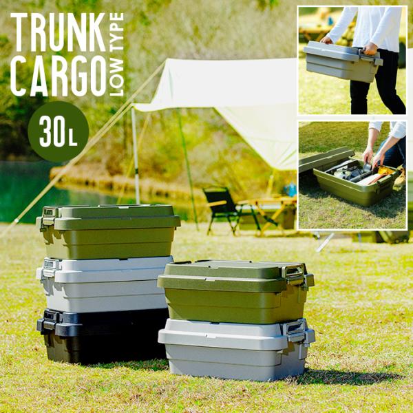 トランクカーゴ 収納 30L アウトドア ソロキャン 浅型 東谷 TC-50SL